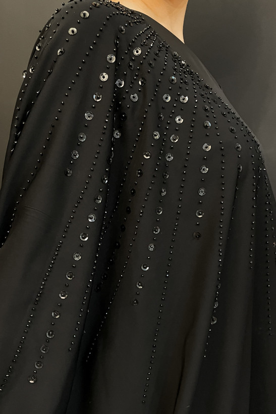 عبای مجلسی کار شده ی مشکی